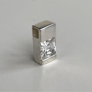 Sterling Silver Pendant with Cubic Zirconium